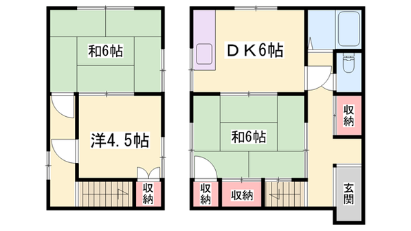 吉田貸家の物件間取画像